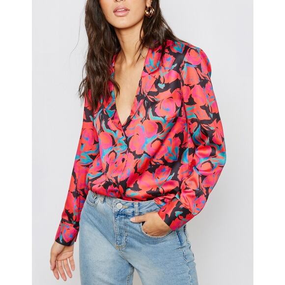 Topshop Floral Print Pyjama Shirt - Picture 9 of 9